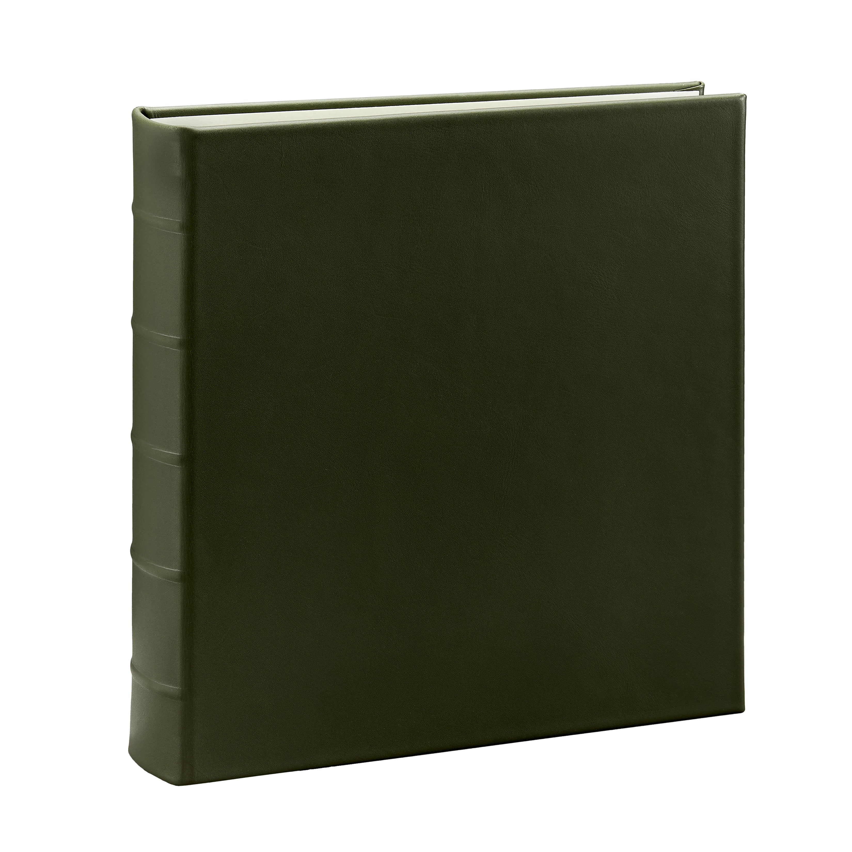 Large Clear Pocket Album Olive Green Traditional Leather Graphic Image large-clear-pocket-album-olive-green-traditional-leather-graphic-image