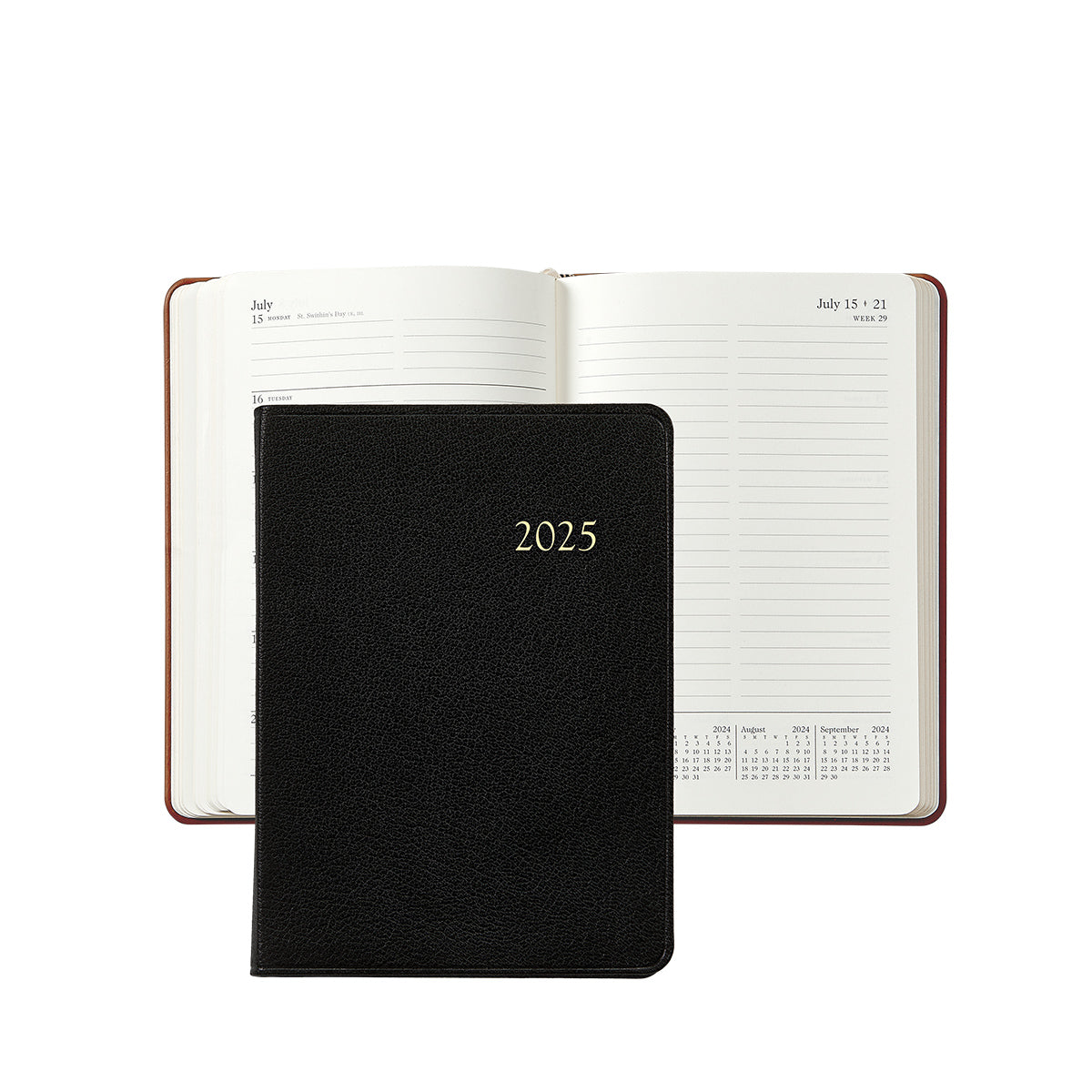 2025 Notebook Planner | Black Goatskin Leather – Graphic Image 2025-notebook-planner-black-goatskin-leather-graphic-image