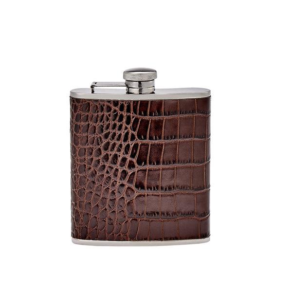 6 oz Leather Wrapped Flask