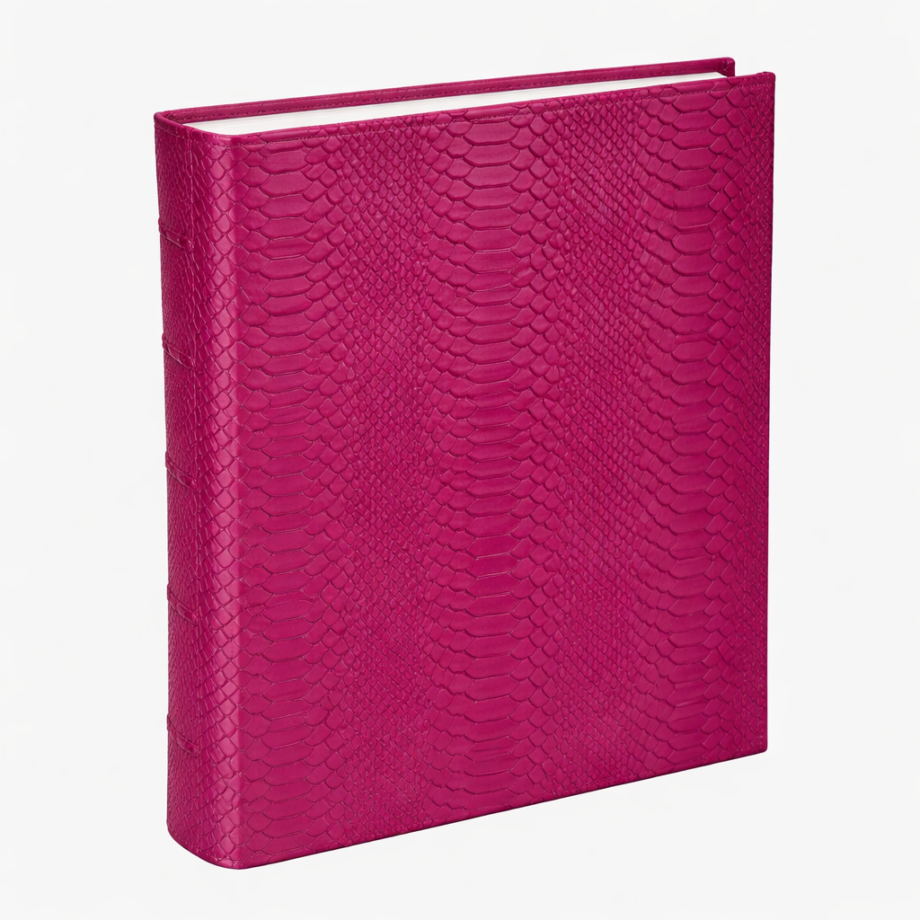 Large 3-Ring Clear Pocket Album Azalea Python
