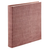 Large Bound Album Blush Embossed Croc Leather