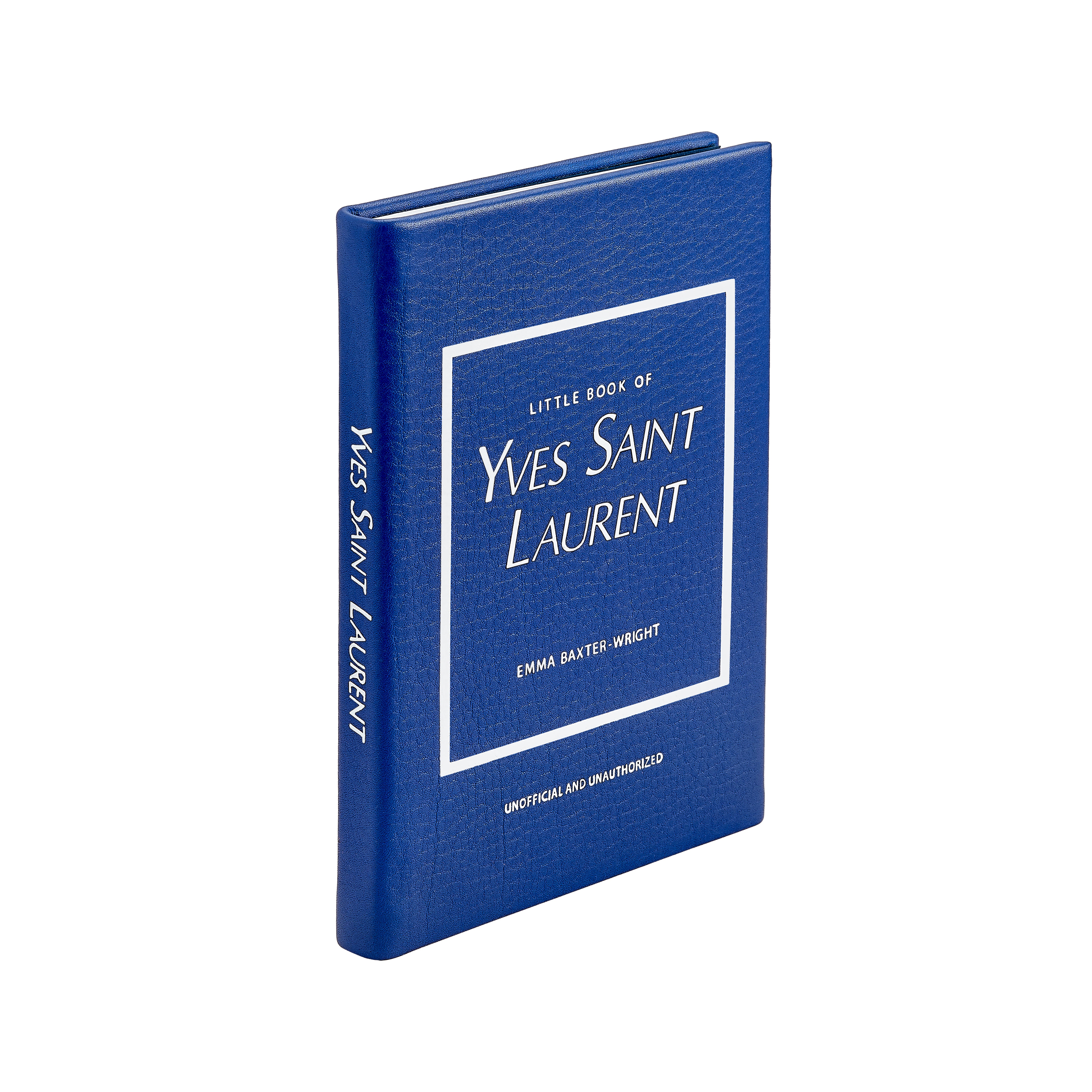 Little Book of Yves Saint Laurent Indigo Traditional Leather Graphic Image