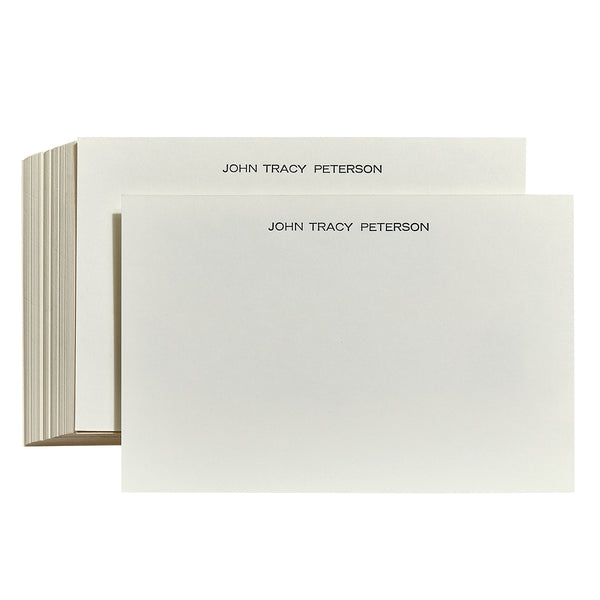 Letterpress Personalized Memo Tray Cards