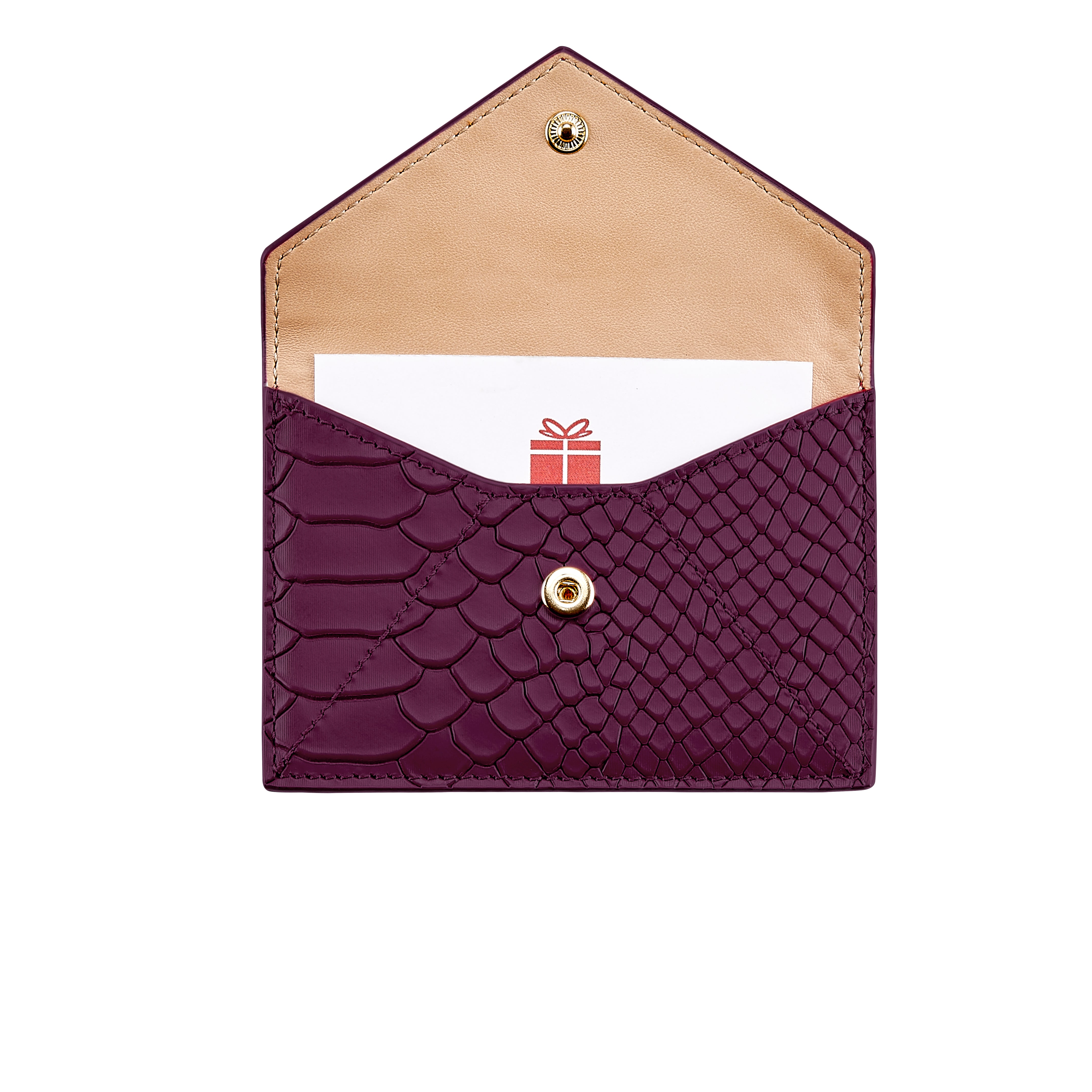 Graphic Image Gift Card with Personalized Leather Card Case Graphic Image Gift Card with Personalized Leather Card Case