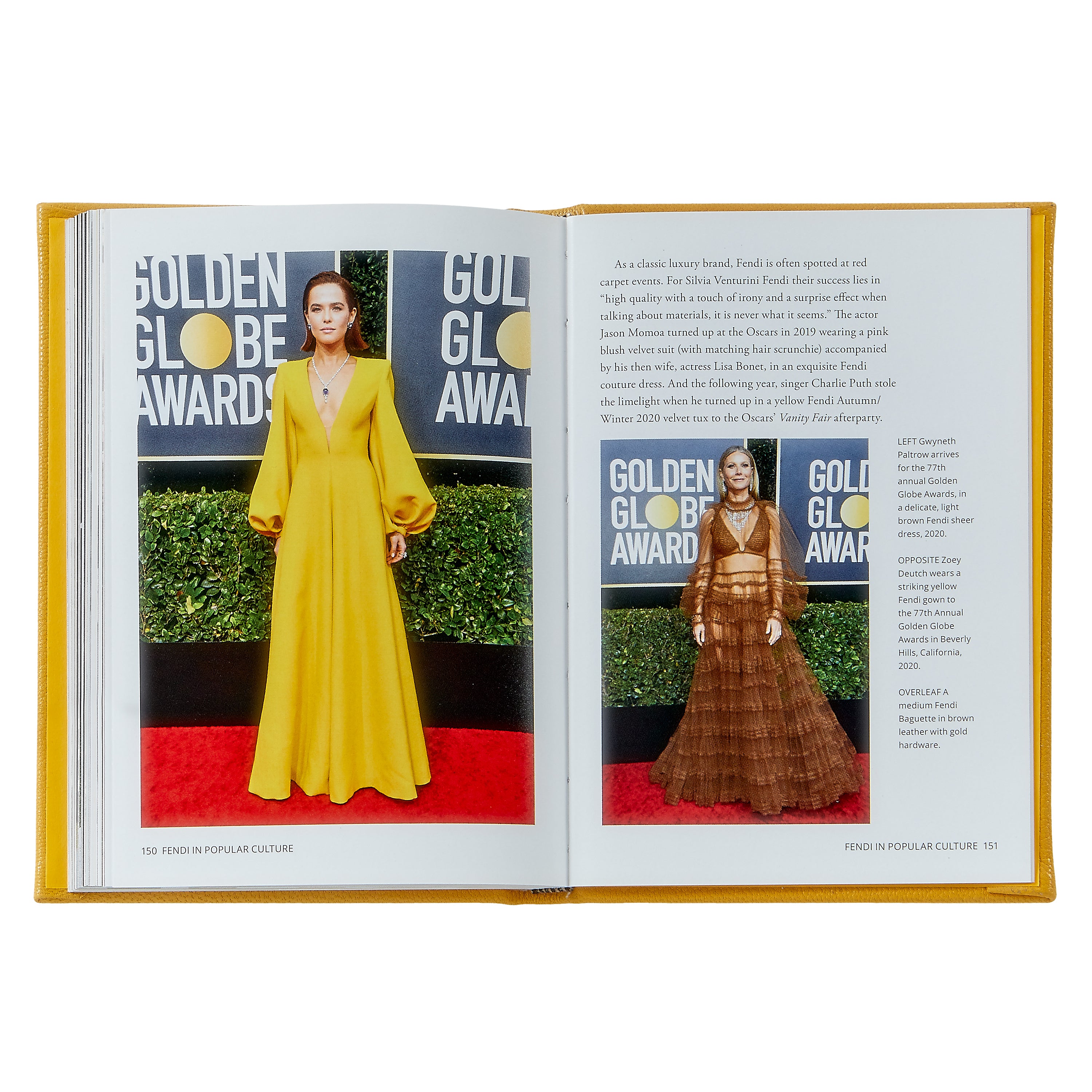 Little Book of Fendi Yellow Goatskin Leather Graphic Image