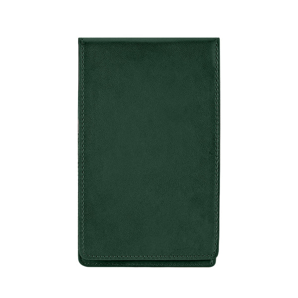 Golf Yardage/Scorecard Cover | Green Traditional Leather – Graphic