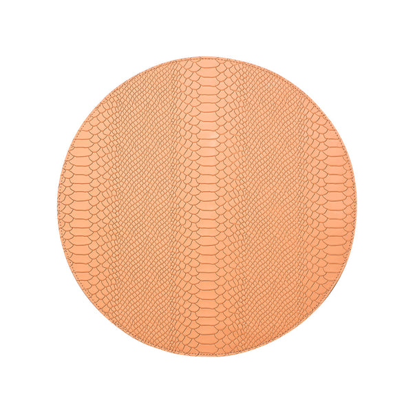 Leather Round Placemats - Set of 2