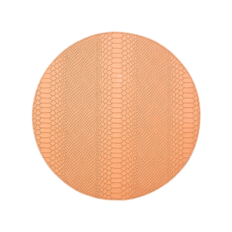Leather Round Placemats - Set of 2