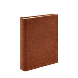 Medium 4-Ring Clear Pocket Album Taupe Nubuck Embossed Croc Leather