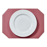 Leather Rectangle Placemats - Set of 2 Rose