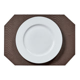Leather Rectangle Placemats - Set of 2 Taupe