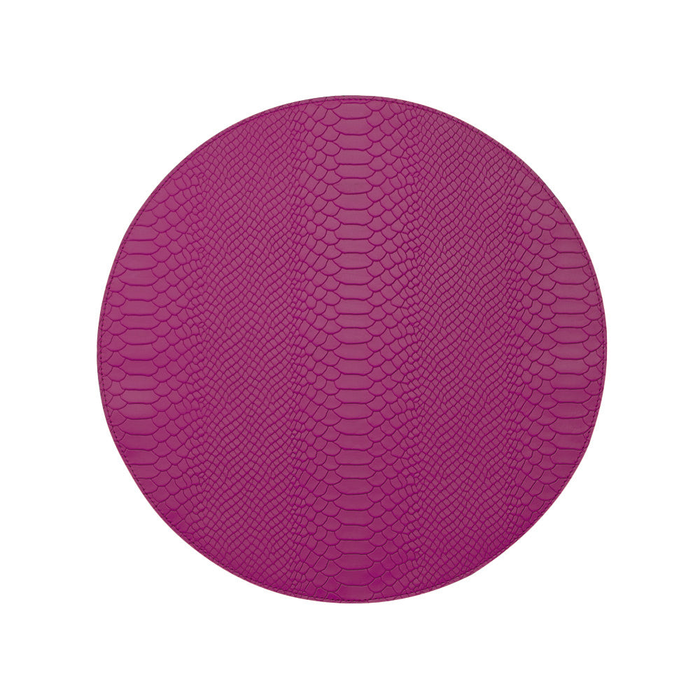 Leather Round Placemats - Set of 2