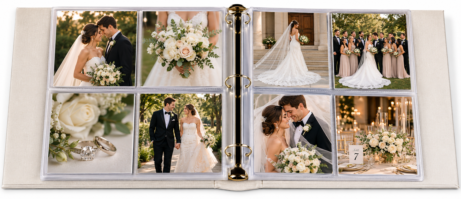 Clear Pocket Album For 5 x 5 Photos