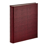 Large 3-Ring Clear Pocket Album Embossed BLR Leather