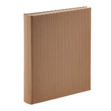 Large 3-Ring Clear Pocket Album Cream Woven Leather