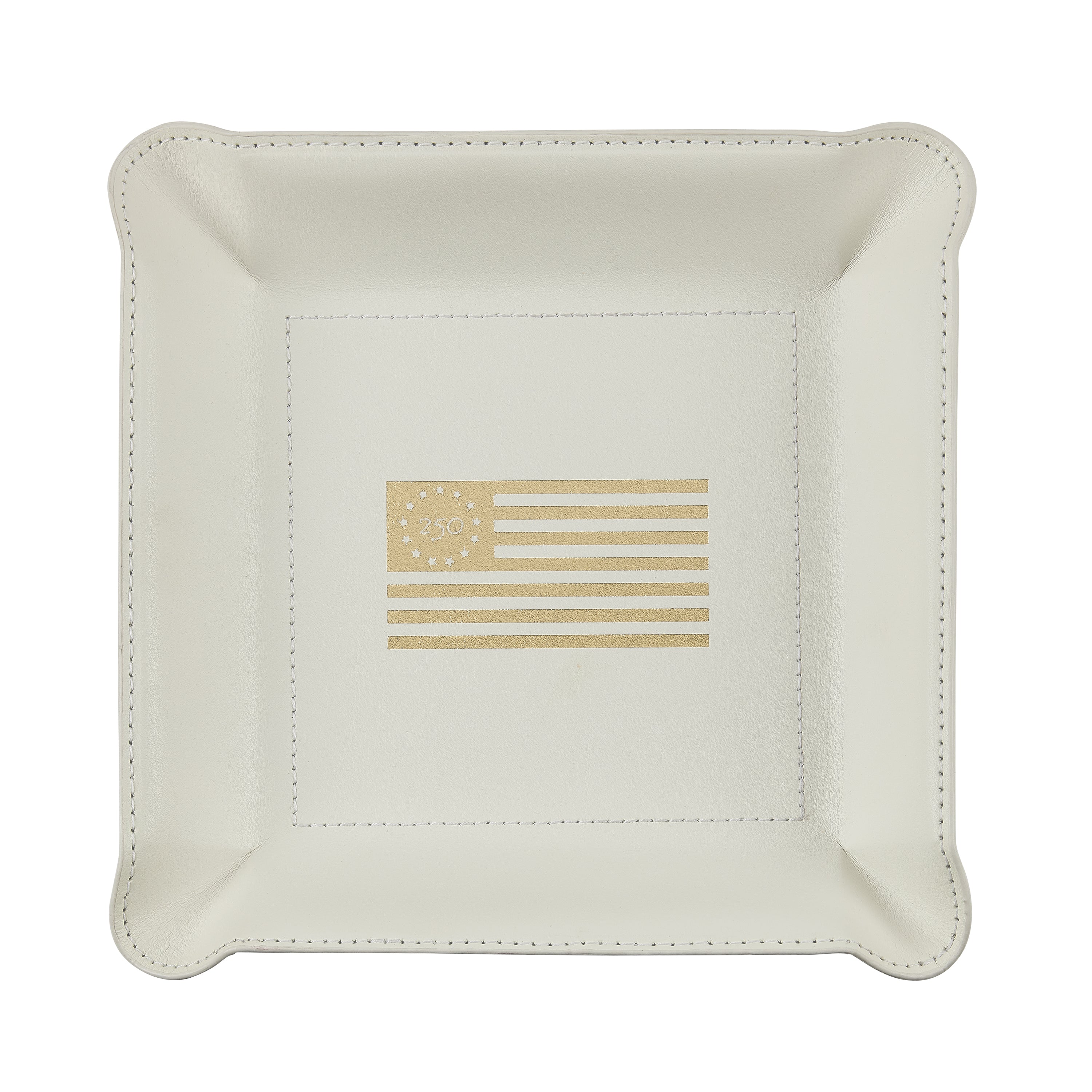 America 250 Leather Valet Tray