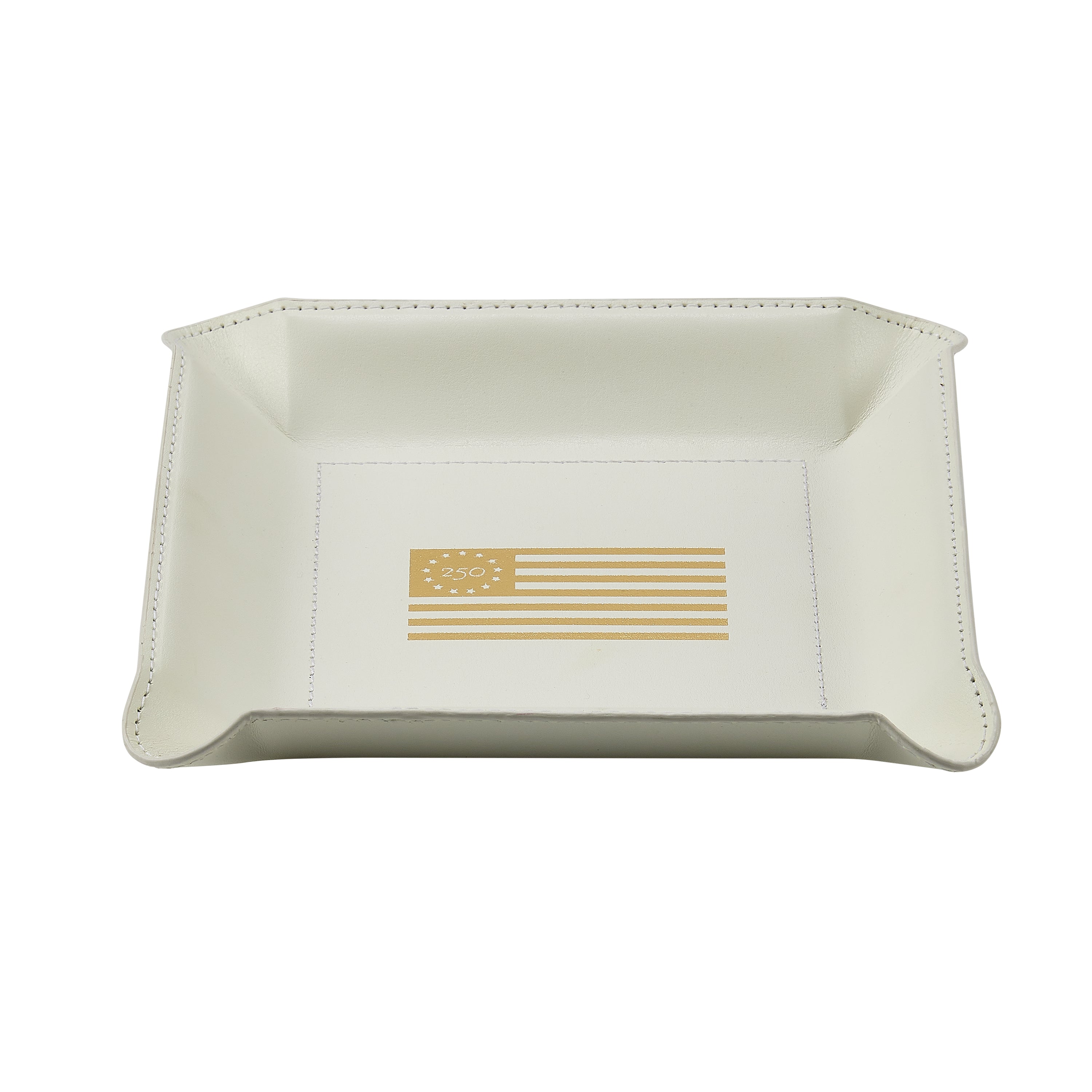 America 250 Leather Valet Tray
