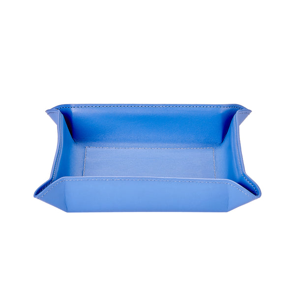 planpo スクエアトレイ　ペールブルー VAM-BND-BLU_LeatherValetTray-