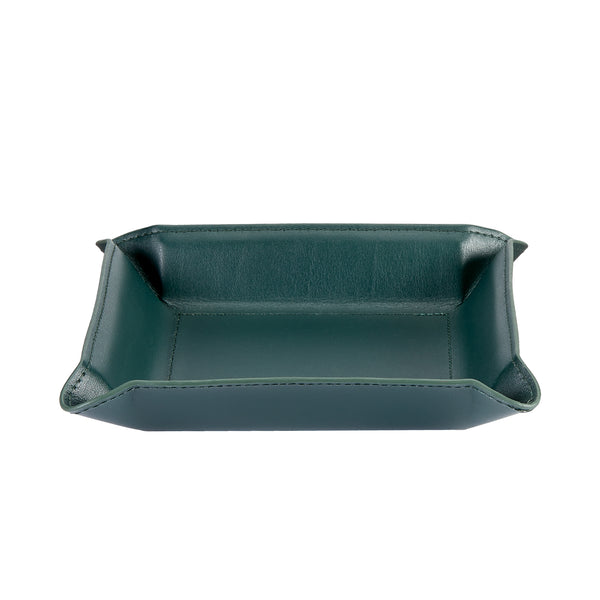 Leather Valet Tray | Green Leather – Graphic Image