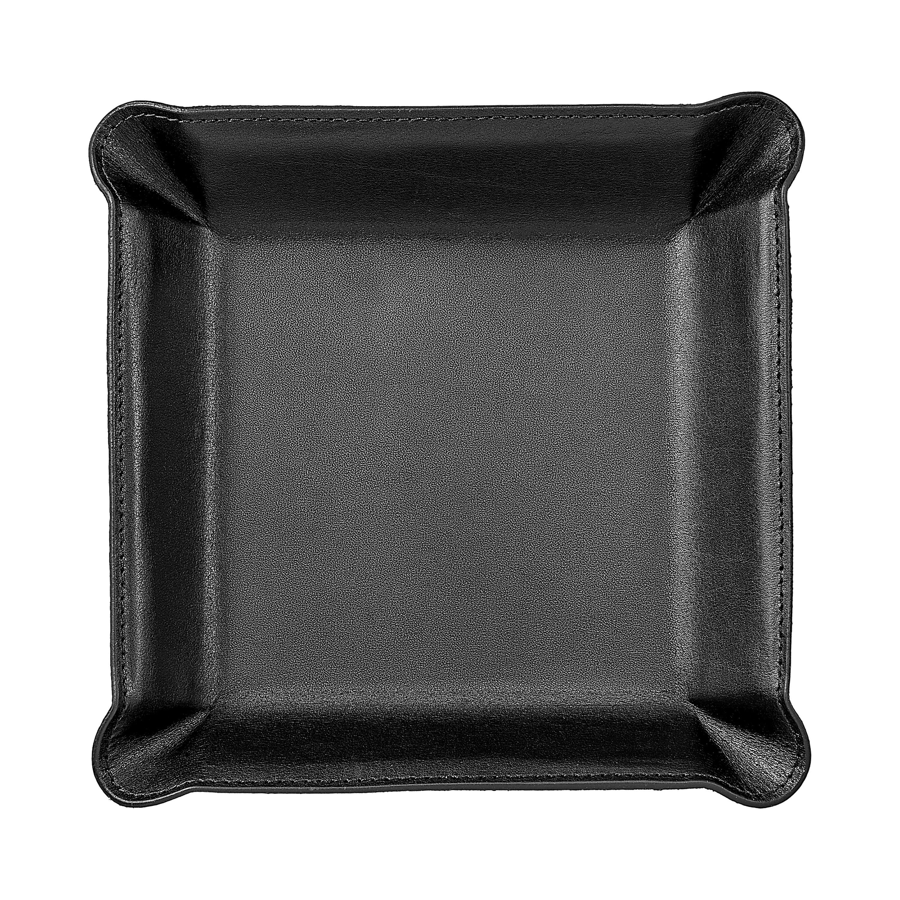 Leather Valet Tray | Black Leather – Graphic Image
