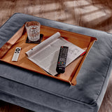 Grande Leather Ottoman Tray
