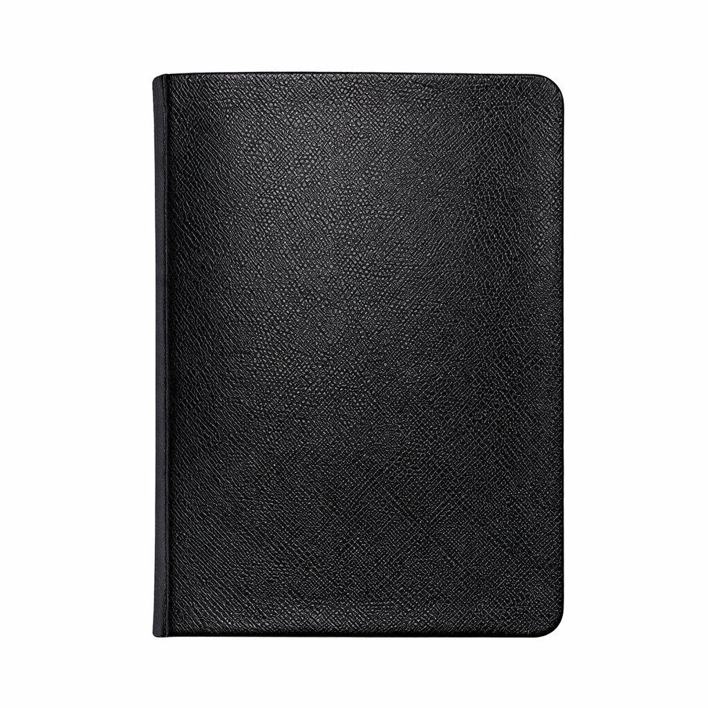 5" x 7" Medium Lined Journal Black Embossed Leather