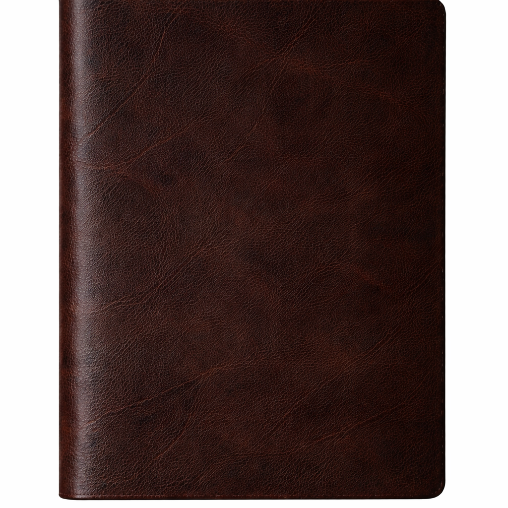 7" x 9" Flexible Cover Journal Dark Brown Traditional Leather