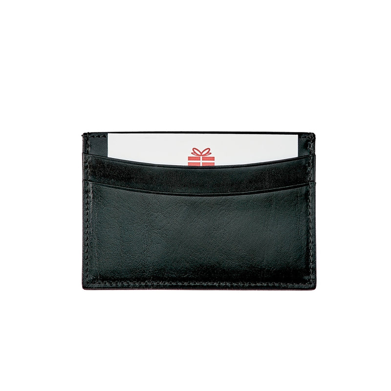 Gift Card with Personalized Leather Card Case