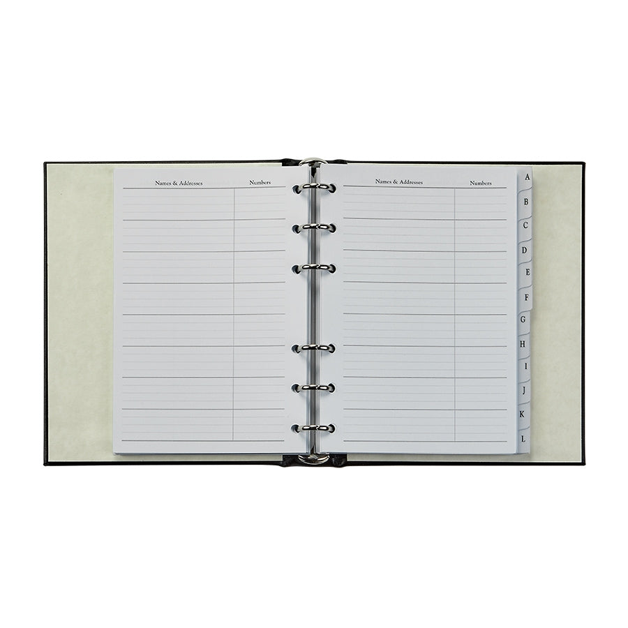 Desk Address Book Desk Address Book | Red Traditional Leather – Graphic Image