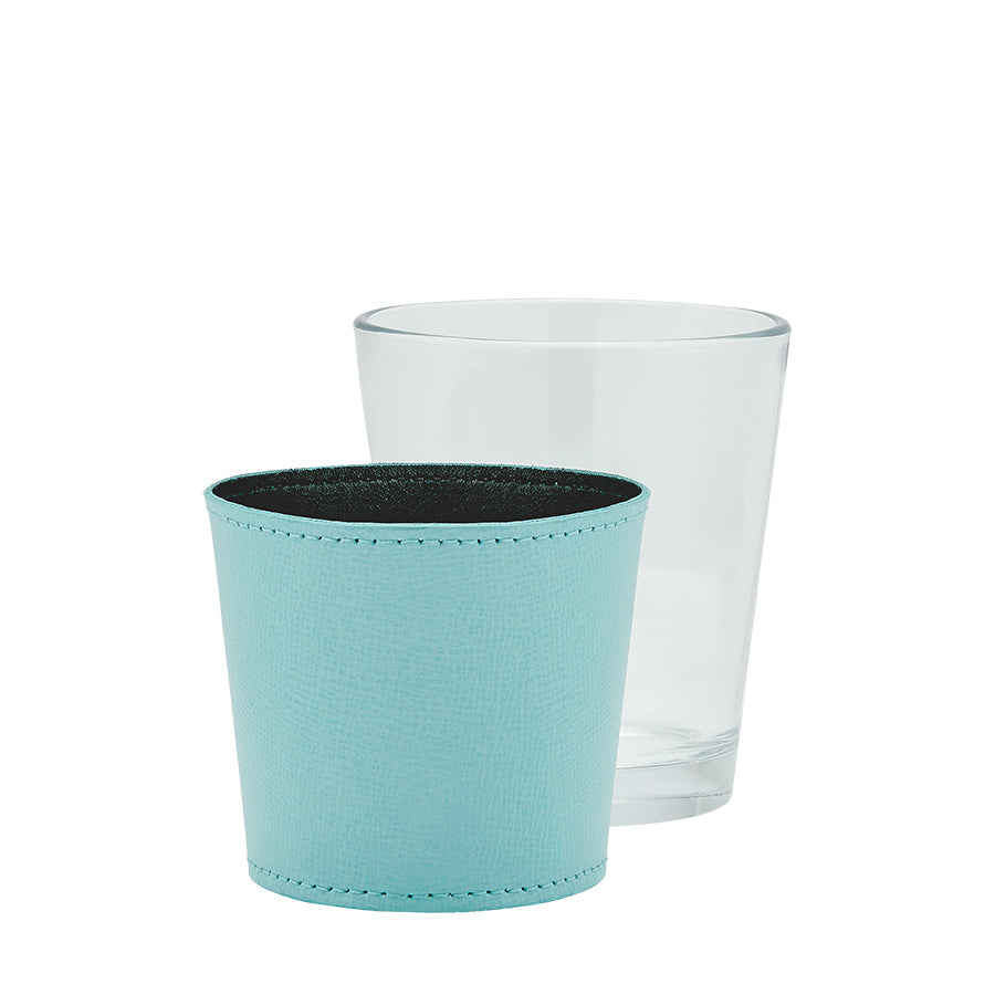 Leather Wrapped Glass Set