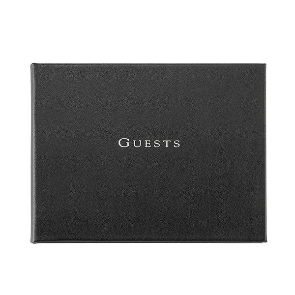 Guest Book  British Tan Traditional Leather – Graphic Image