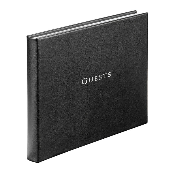 Guest Book  British Tan Traditional Leather – Graphic Image