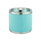 Leather Ice Bucket with Tongs