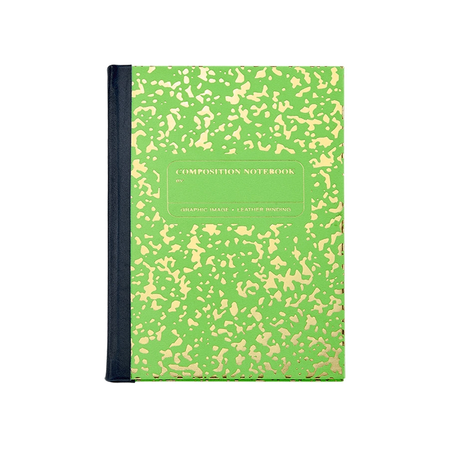 Composition Notebook | Neon Green/Gold – Graphic Image