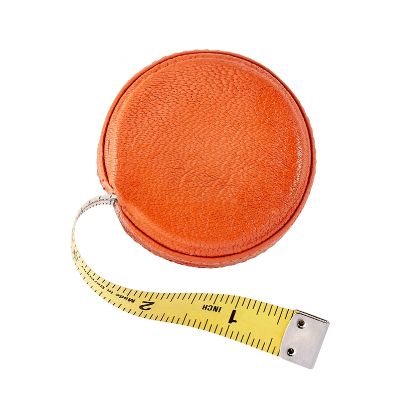 Tape Measure  Orange Goatskin Leather – Graphic Image