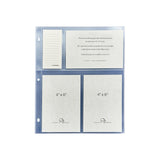 4 x 6 Large 3-Ring Clear Pocket Album Refill