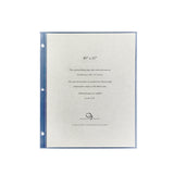 8 1/2 x 11 Large Clear Pocket Album Refill